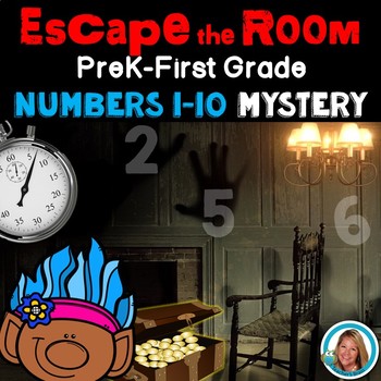 Preview of Escape Room Math Mystery Numbers 1-10