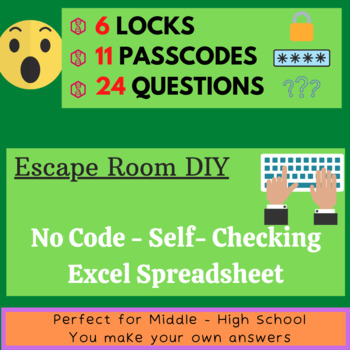 Preview of Escape Room - No Code DIY - Excel