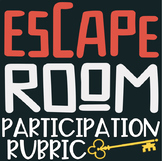 Escape Room Participation Rubric (FREE)