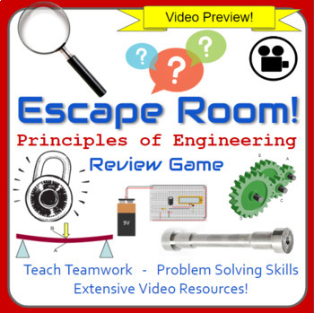 Preview of Escape Room! Principles of Engineering (POE)