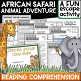 Reading Comprehension Escape Room | African Animals Safari