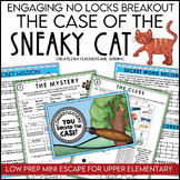 Escape Room Reading- The Case of the Sneaky Cat- Perfect f