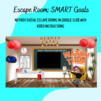 Preview of Escape Room: SMART Goals