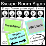Escape Room Signs