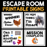 Escape Room Signs and Photo Props | Digital Escape Room Pr