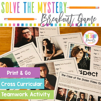 Preview of Escape Room Solve the Mystery Challenge | Teamwork Activity | Breakout Game