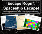 Escape Room: Spaceship Escape! (Adding Fractions with Unli