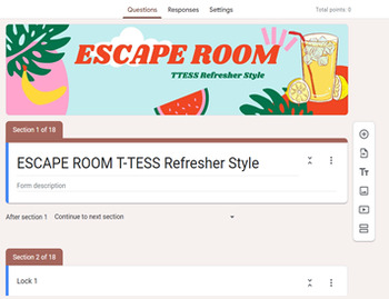 Preview of Escape Room: TTESS Refresher