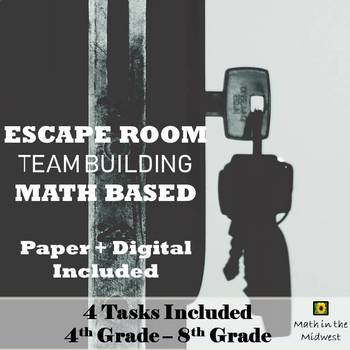 Preview of ⭐Team Building Activity, Team Building Escape Room, Back to School Math Activity