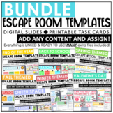 Editable Escape Room Templates Bundle with Many Themes - D