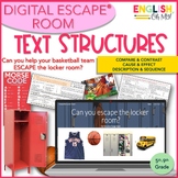 Text Structure Digital Escape Room, Nonfiction Text Structures