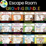 Escape Room Year-Long BUNDLE! Breakout Activities for Pre-