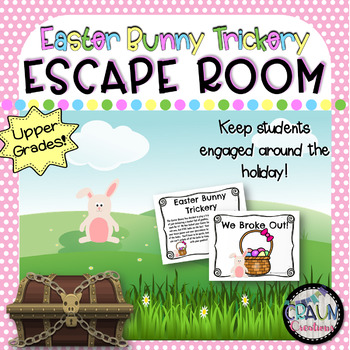 Preview of Escape Room for Classroom: Easter Bunny Trickery (3-5 grades)