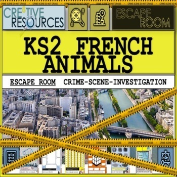 Preview of Escape Room looking at different animals in French