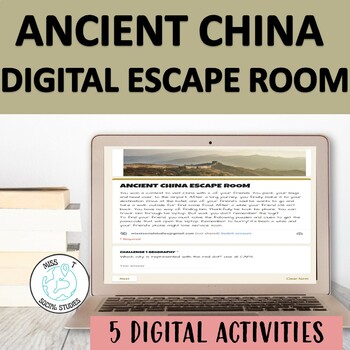 Preview of Ancient China activities Digital escape room: geography, inventions, dynasties