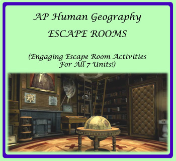 Preview of Escape Rooms AP Human Geography Bundle