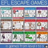 Escape Rooms EFL-ESL Yearlong Bundle