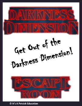Preview of Escape The Darkness Dimension - (inspired by Stranger Things)