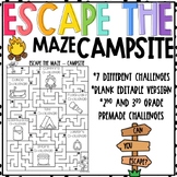 Escape The Maze - CAMPSITE - EDITABLE