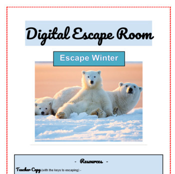 Preview of Escape Winter Digital Escape Room