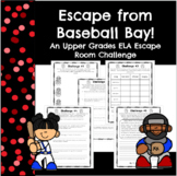 Upper Elementary Baseball Themed ELA Escape Room