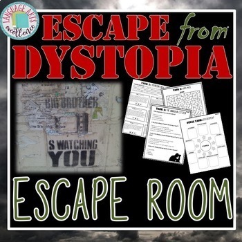 Preview of Escape from Dystopia Escape Room & PowerPoint