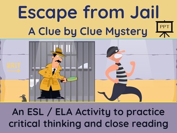 Preview of Escape from Jail: Critical Thinking Mystery PowerPoint Edition