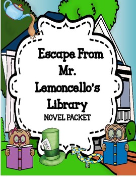 Preview of Escape from Mr. Lemoncello's Library Novel Study Print and Paperless