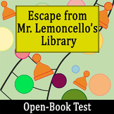 Escape from Mr. Lemoncello's Library - Open-Book Test w/ Key