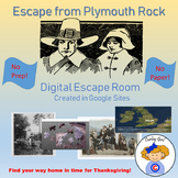 Escape from Plymouth Rock Thanksgiving Digital Escape Room