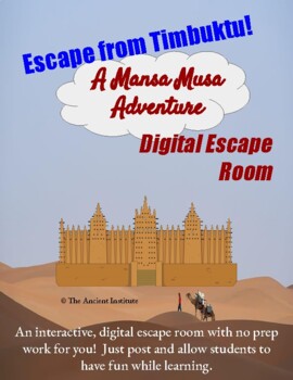 Preview of Escape from Timbuktu: A Mansa Musa Adventure (Digital Escape Room) for Africa