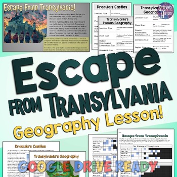 Preview of Escape from Transylvania: Escape Room Activity & European Geography Lesson