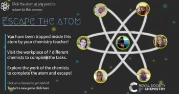 Preview of Escape the Atom Escape Room Revision Game!