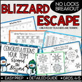 Escape the Blizzard No-Locks Breakout Easy Prep and Engaging