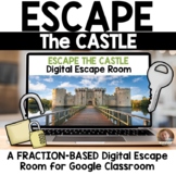Escape the Castle Digital FRACTIONS Escape Room for Google