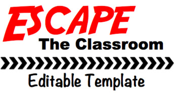 Preview of Escape the Classroom Editable Template