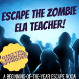 Escape the English Zombie! A Back to School ELA Escape Room