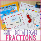 Fraction Escape Room Activity | Print & Digital