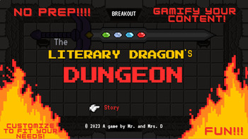Preview of Escape the Literary Dragon's Dungeon - ELA Escape Room review
