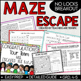 Escape the Maze No Locks Breakout Easy Prep and Engaging
