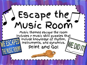 Music Escape Room Worksheets Teaching Resources Tpt - music room roblox escape room