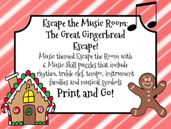 Preview of Escape the Music Room: The Great Gingerbread Escape! 6 Musical Puzzles
