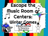 Escape the Music Room or Centers: Winter Rhythm Games
