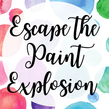 Preview of Escape the Paint Explosion: Math Escape Room