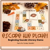 Escape the Plate: Beginning Sounds Phonics Board Game
