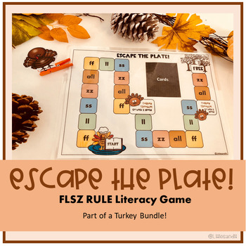 Preview of Escape the Plate: FLSZ Rule Phonics Game