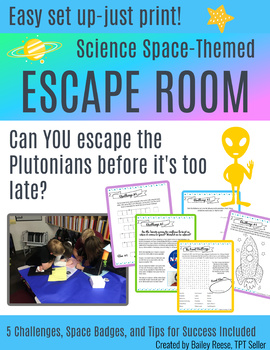Preview of Escape the Plutonians! Outer Space Escape Room