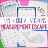 Measurement Escape Room Activity | Print & Digital