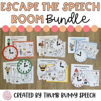 Preview of Escape the Speech Room Bundle - Activities for the Year!