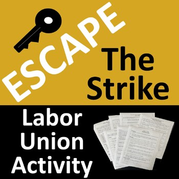 Preview of Escape the Strike Activity Labor Unions Game